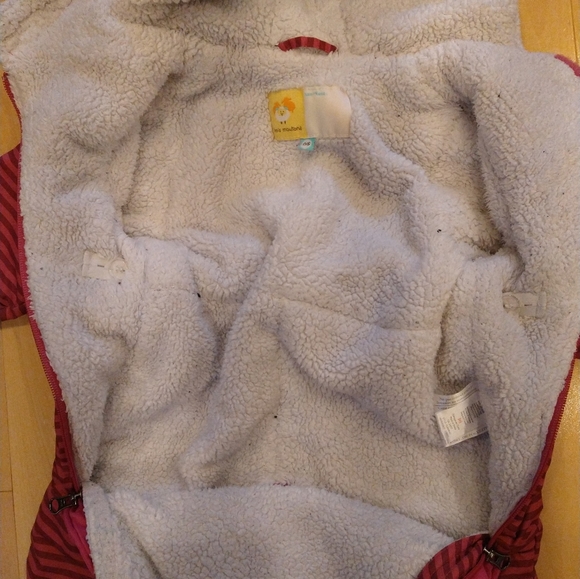 OS trois Mouton pink winter one piece many zippers for easy in out - Picture 8 of 15